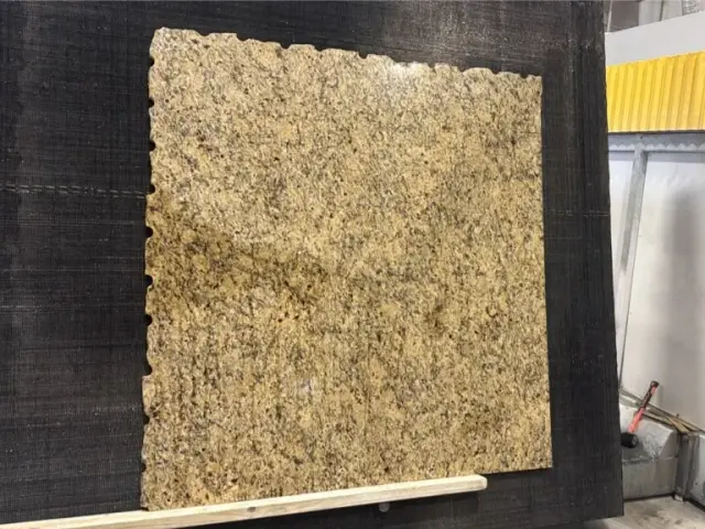 Giallo Napoli Granite remnant, 55" x 51"