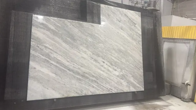 Shadown Storm Granite remnant, 96" x 56"