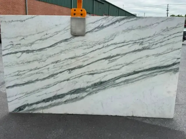 Imperial Danby Marble remnant, 104" x 60"