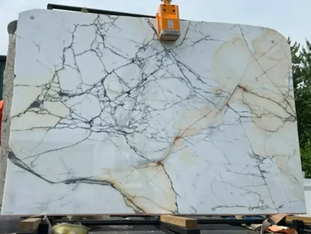 Paonazzo Extra Marble remnant, 115" x 76"