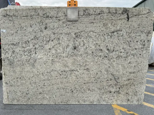 Spring White Granite remnant, 111" x 75"