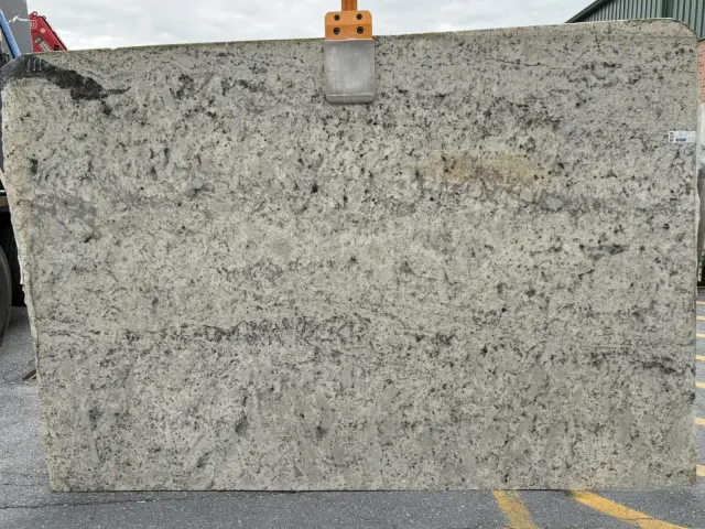 Spring White Granite remnant, 111" x 75"