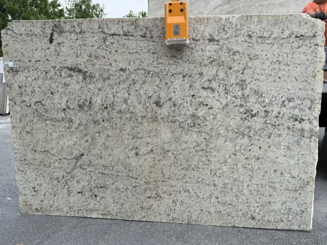 Spring White Granite remnant, 112" x 70"