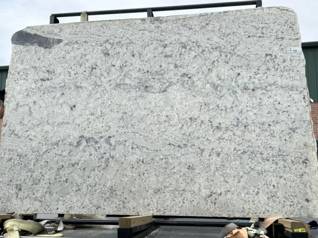 Spring White Granite remnant, 117" x 78"