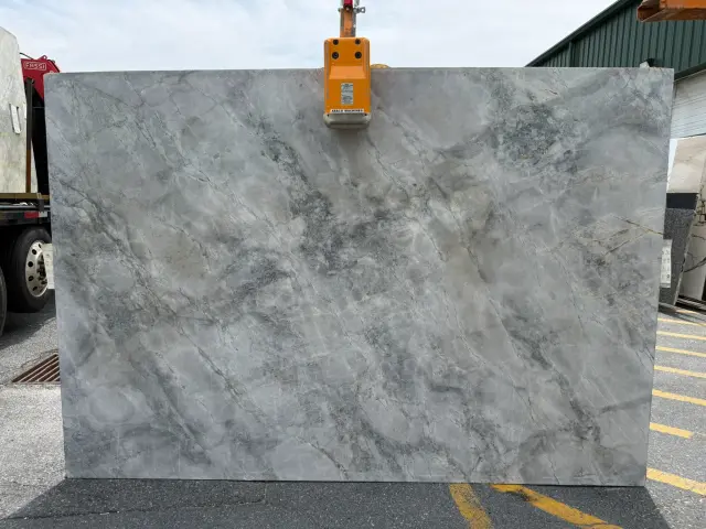 Super White Quartzite remnant, 112" x 77"