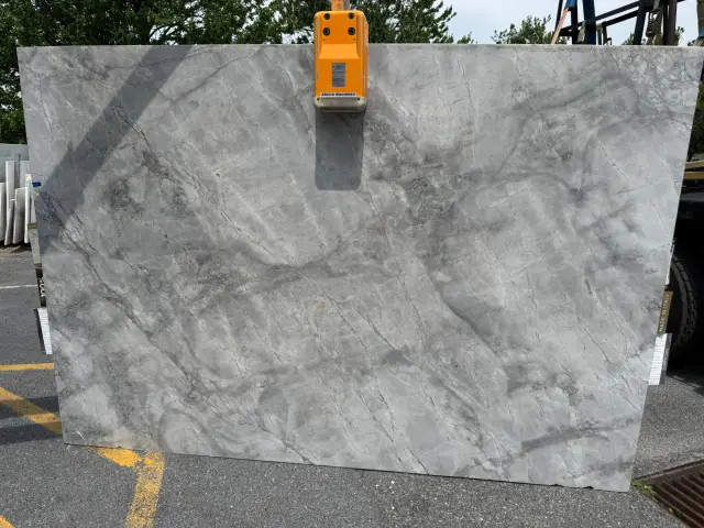 Super White Quartzite remnant, 112" x 77"