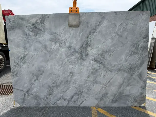 Super White Quartzite remnant, 112" x 77"