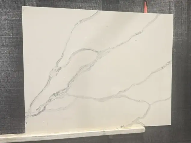 Calacatta Venato Quartz remnant, 47" x 38"