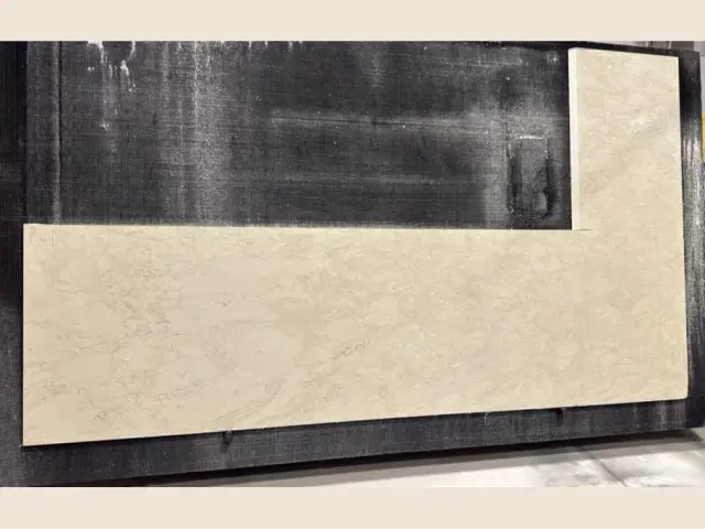MSI Travataj Quartz remnant, 137" x 34" + 77" x 23"
