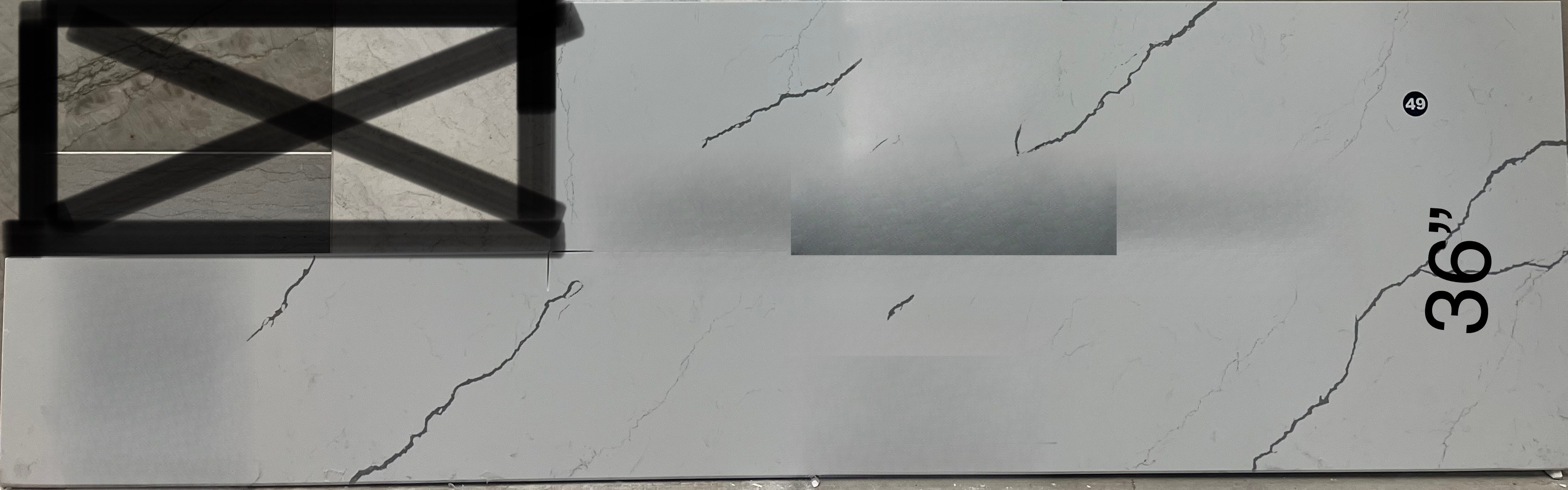 Greylac Quartz, 76" x 36"
