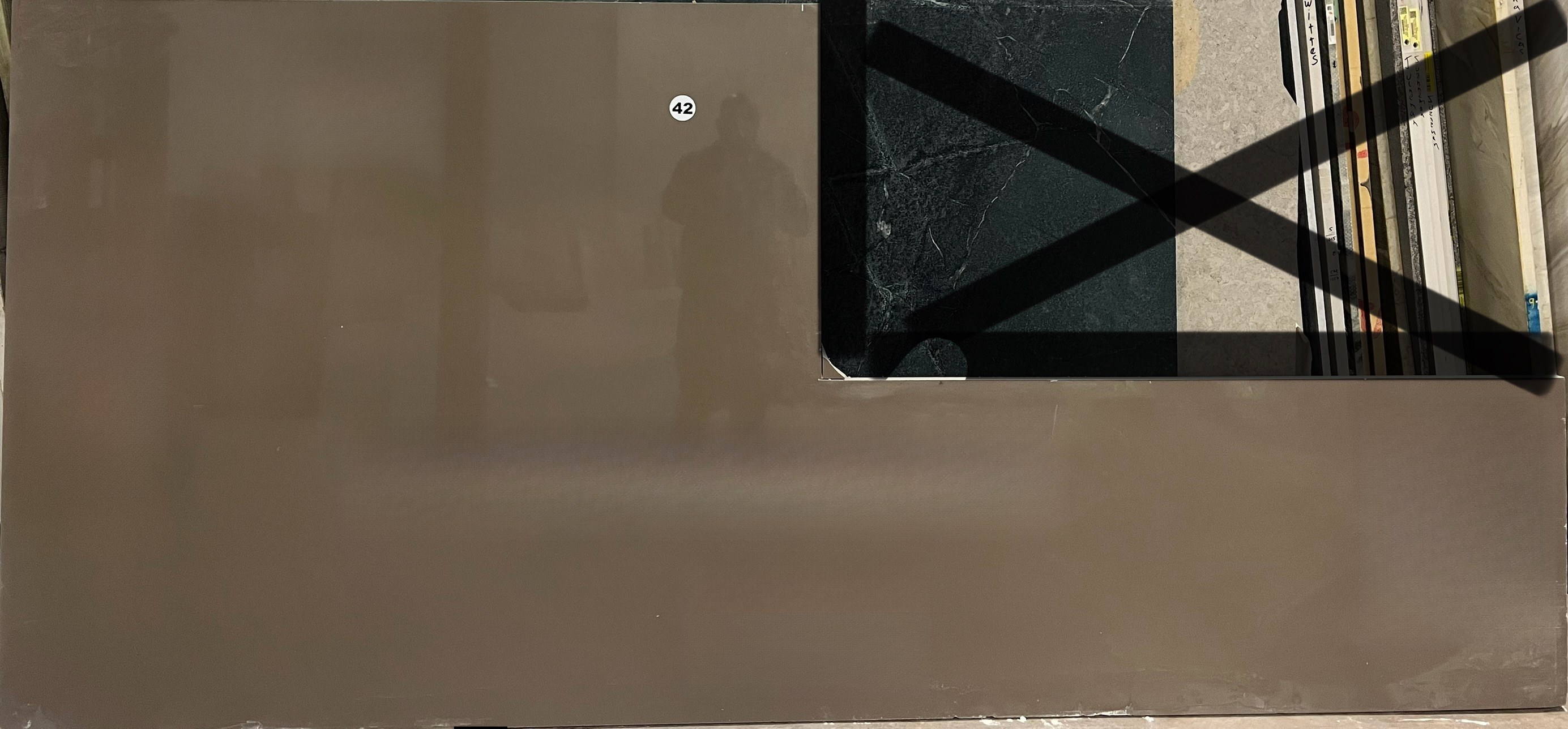 Brown Silestone, 119" x 55"