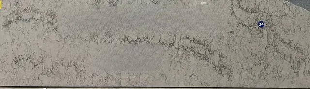 6046 Moorland Fog Quartz remnant, 93" x 27"