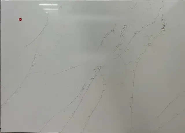 Calacatta Delios Quartz remnant, 63" x 45"