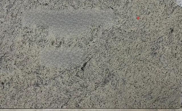 Ornamental White Granite Granite remnant, 72" x 41"