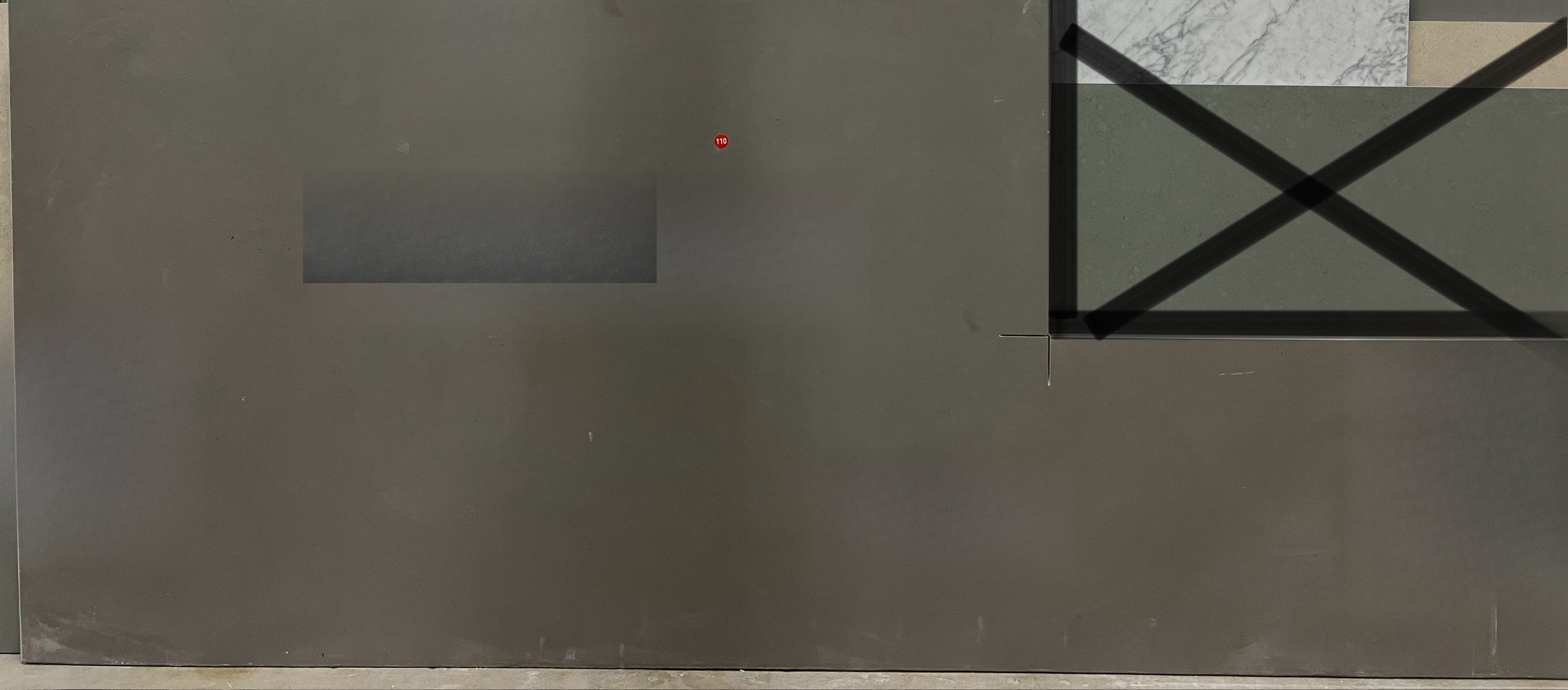 Gray Quartz, 129" x 20"