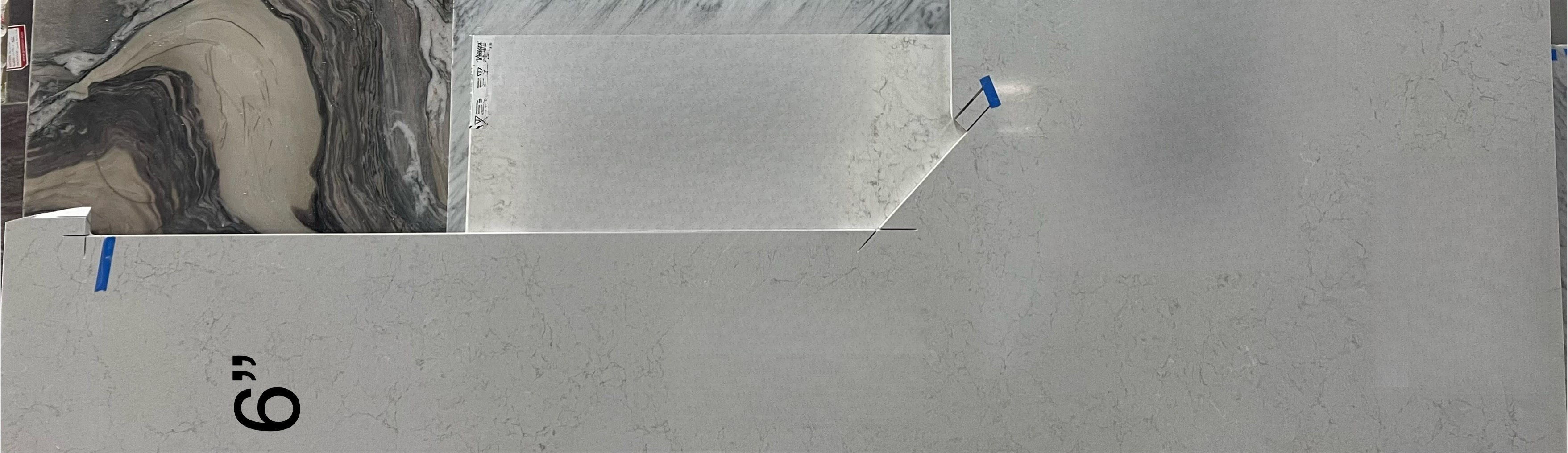 Gray Quartz, 121" x 38"