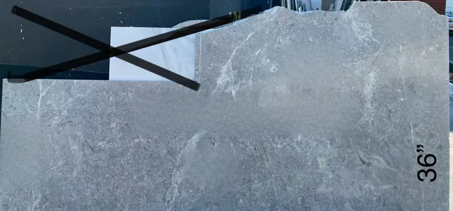 Gray Marble Marble remnant, 80" x 36"