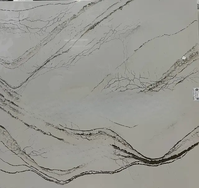 Clovelly Cambria Quartz remnant, 66" x 62"