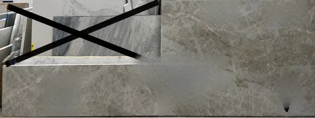 Taj Mahal Quartzite remnant, 130" x 43"