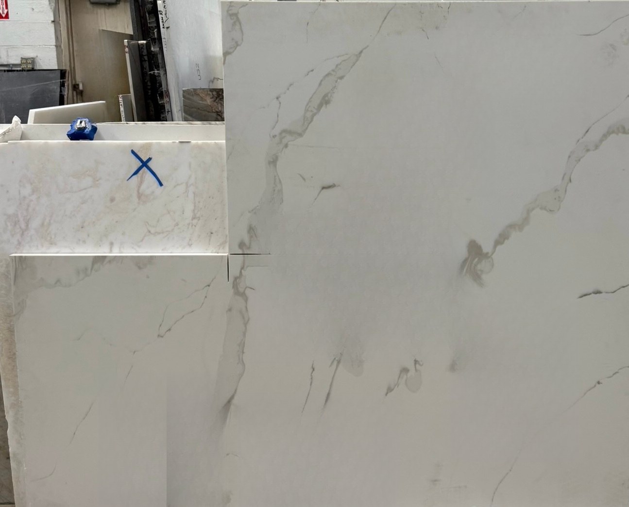 White Quartz, 78" x 30"