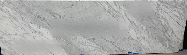 Calacatta Gold Marble remnant, 120" x 34"