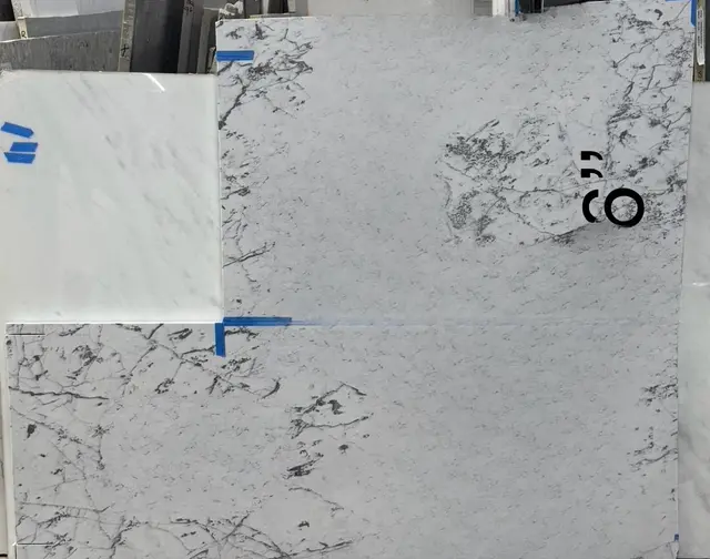 Grey and White Quartz Quartz remnant, 64" x 56"