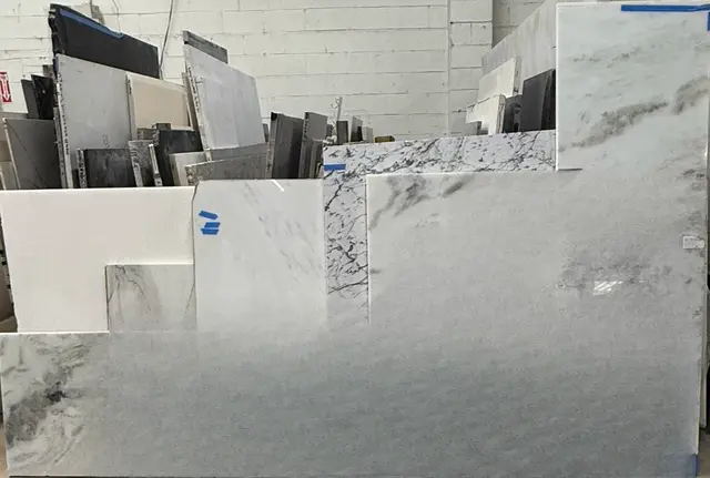 Shadow Storm Granite remnant, 120" x 46"