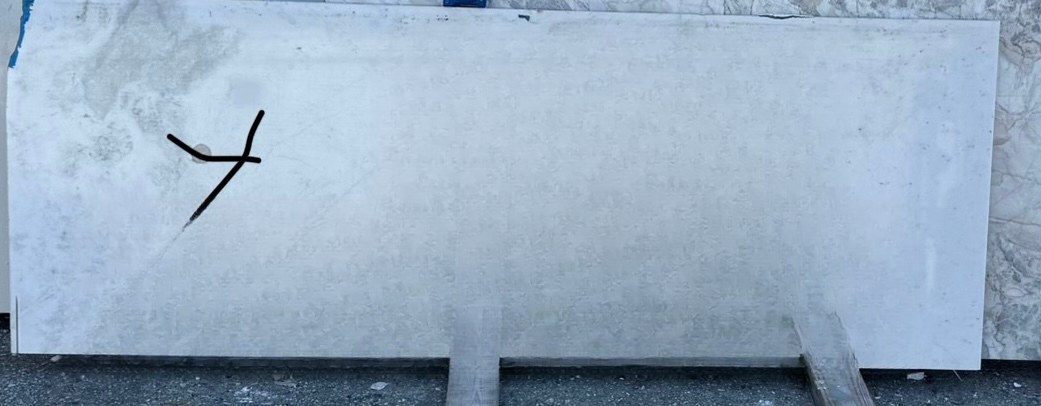 White, Grey Marble, 65" x 24"