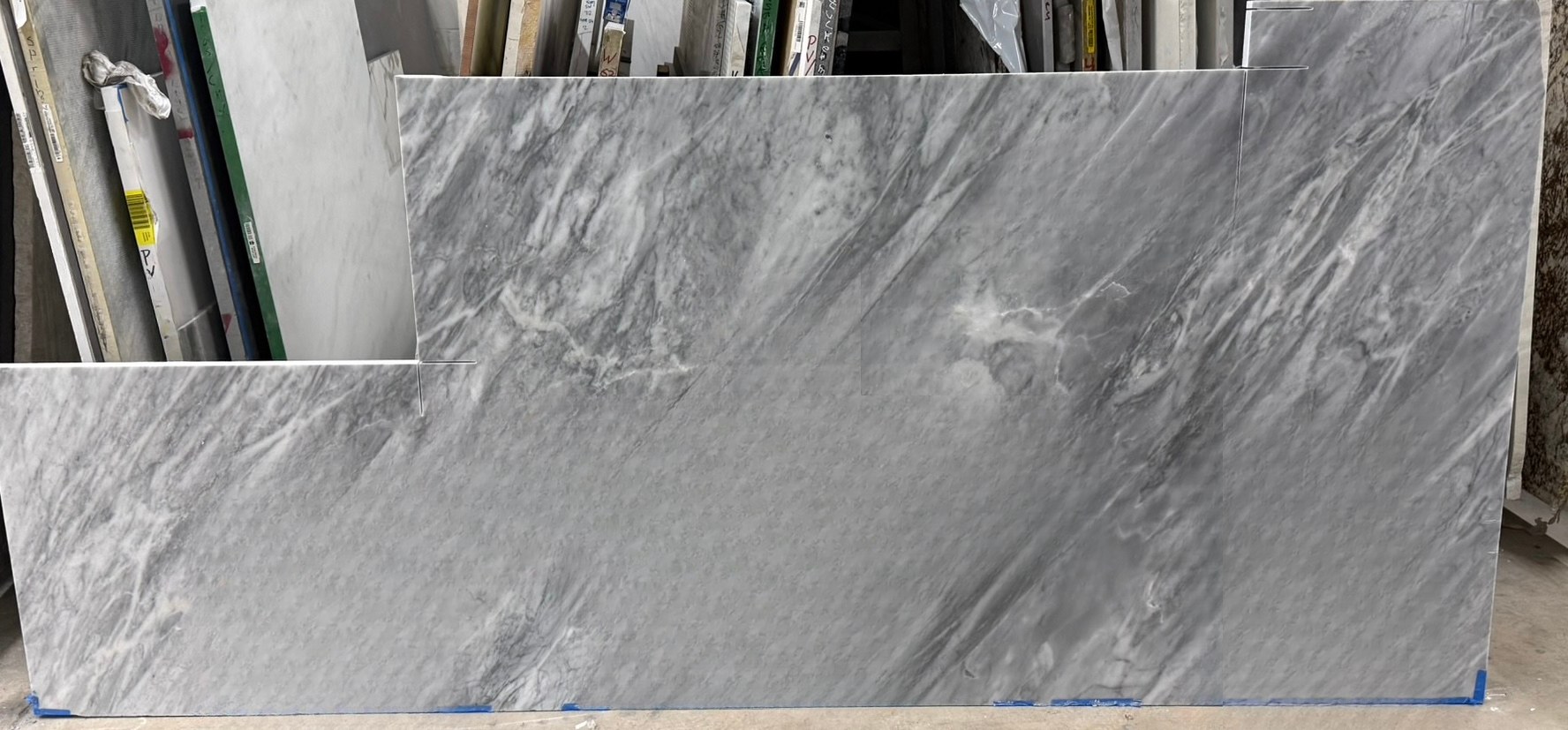 Carrara Sky, 110" x 22"