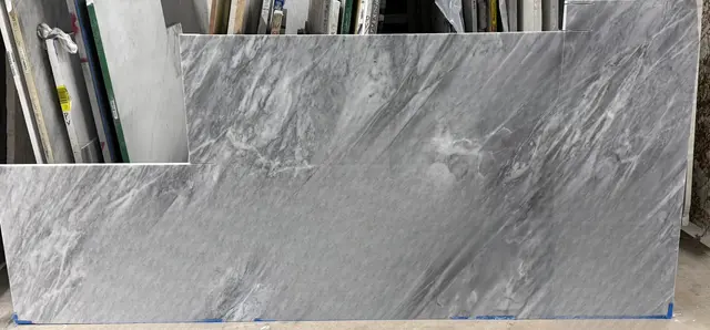 Carrara Sky Marble remnant, 110" x 22"