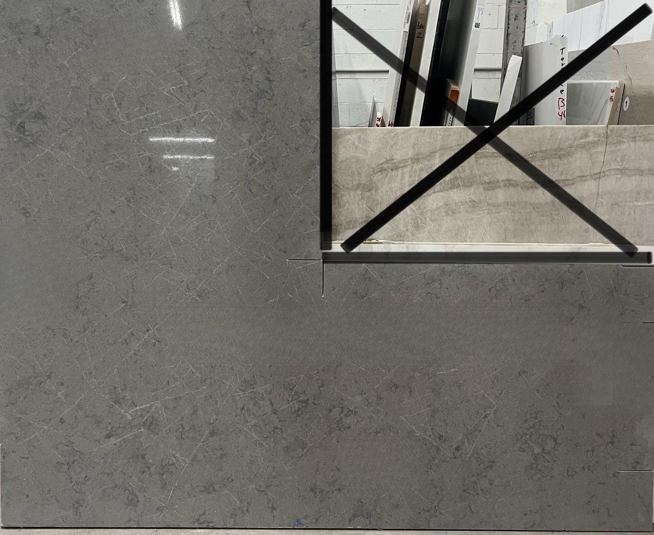 5133P Symphony Gray Quartz, 65" x 56"