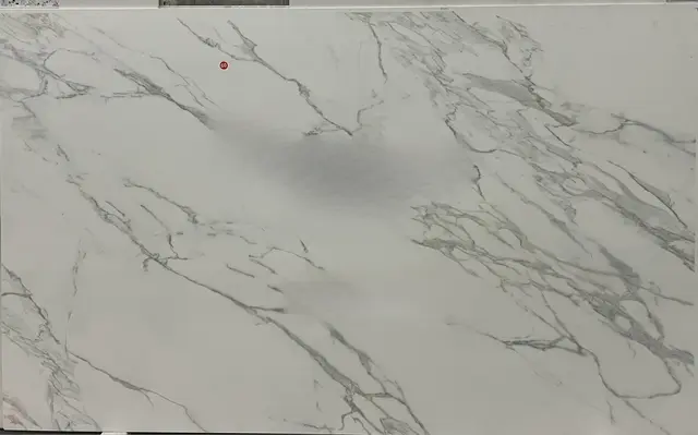 1/4" Calacatta Neolith Porcelain remnant, 88" x 47"