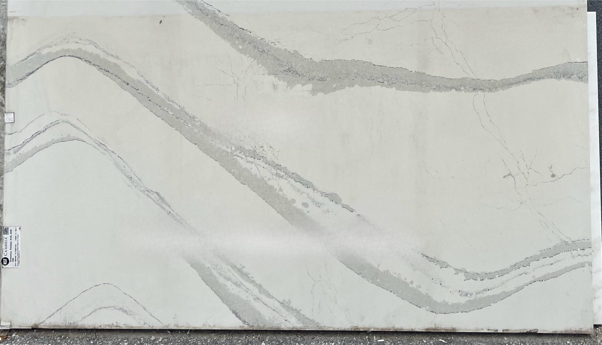 Brittanicca Cambria Quartz, 53" x 41"