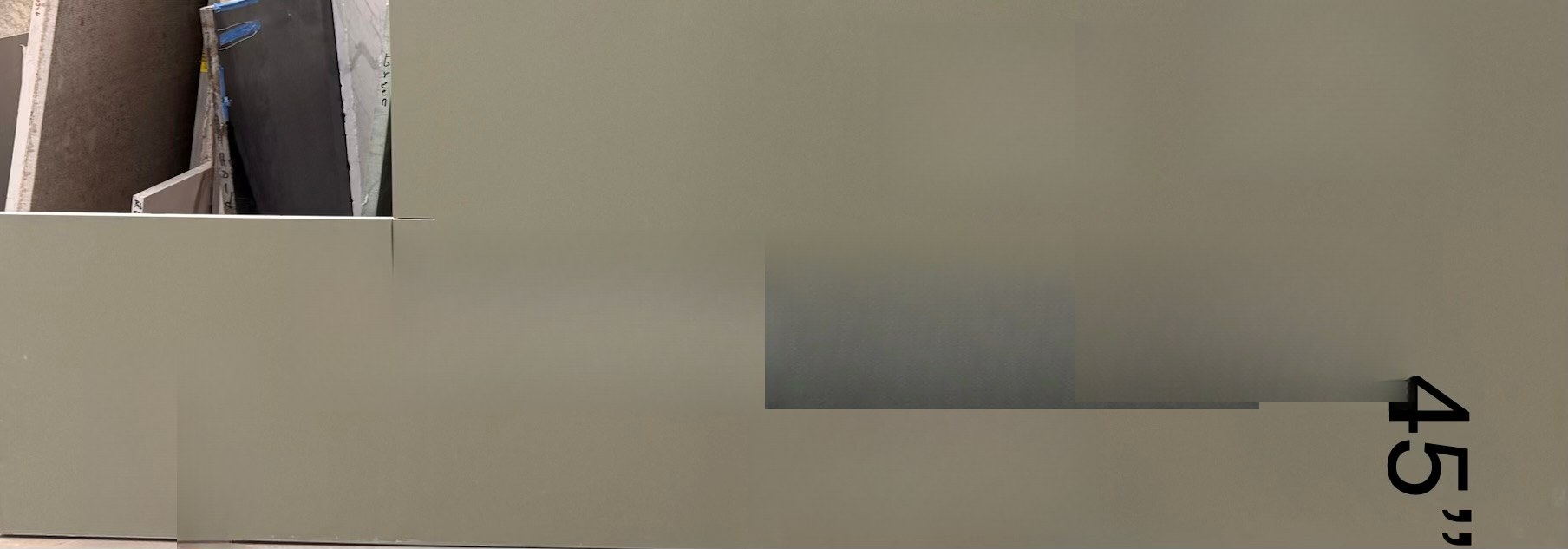 Posidonia Green, 128" x 23"