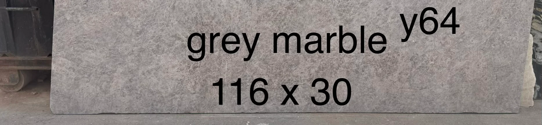 GREY MARBLE, 116" x 30"