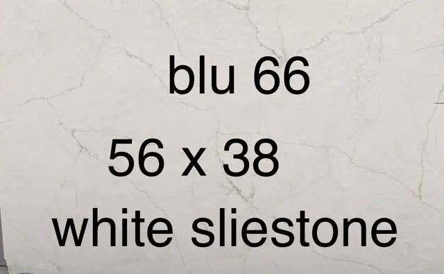 White Silestone Quartz remnant, 56" x 38"