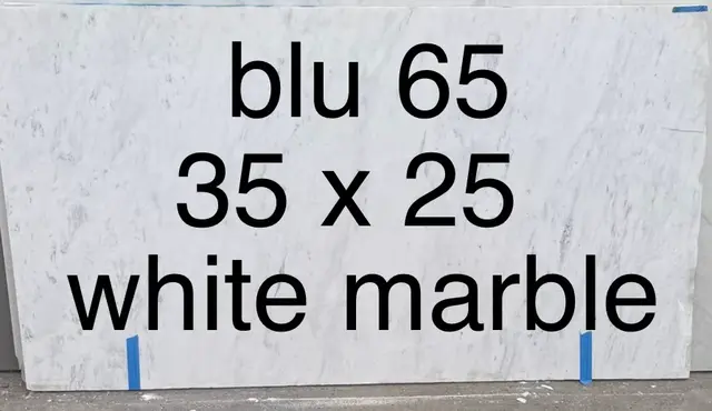 White Marble Marble remnant, 35" x 25"