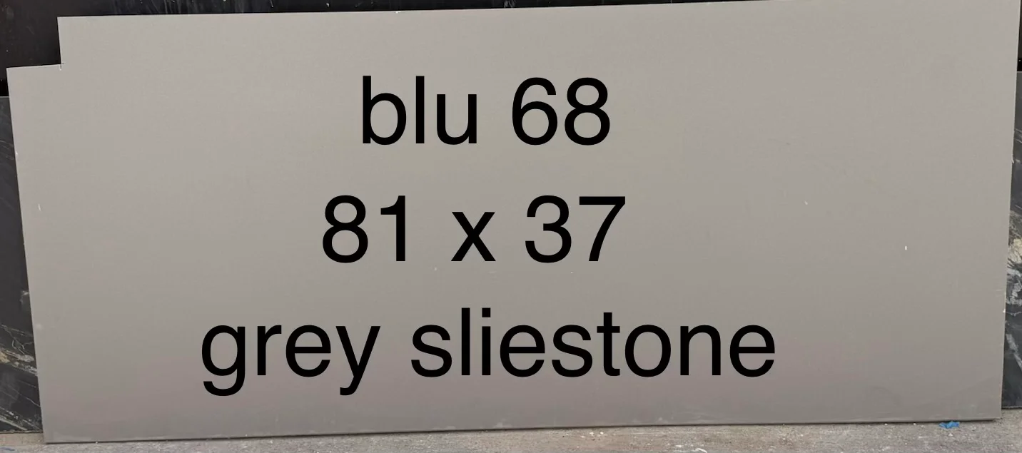 Grey Silestone, 81" x 37"