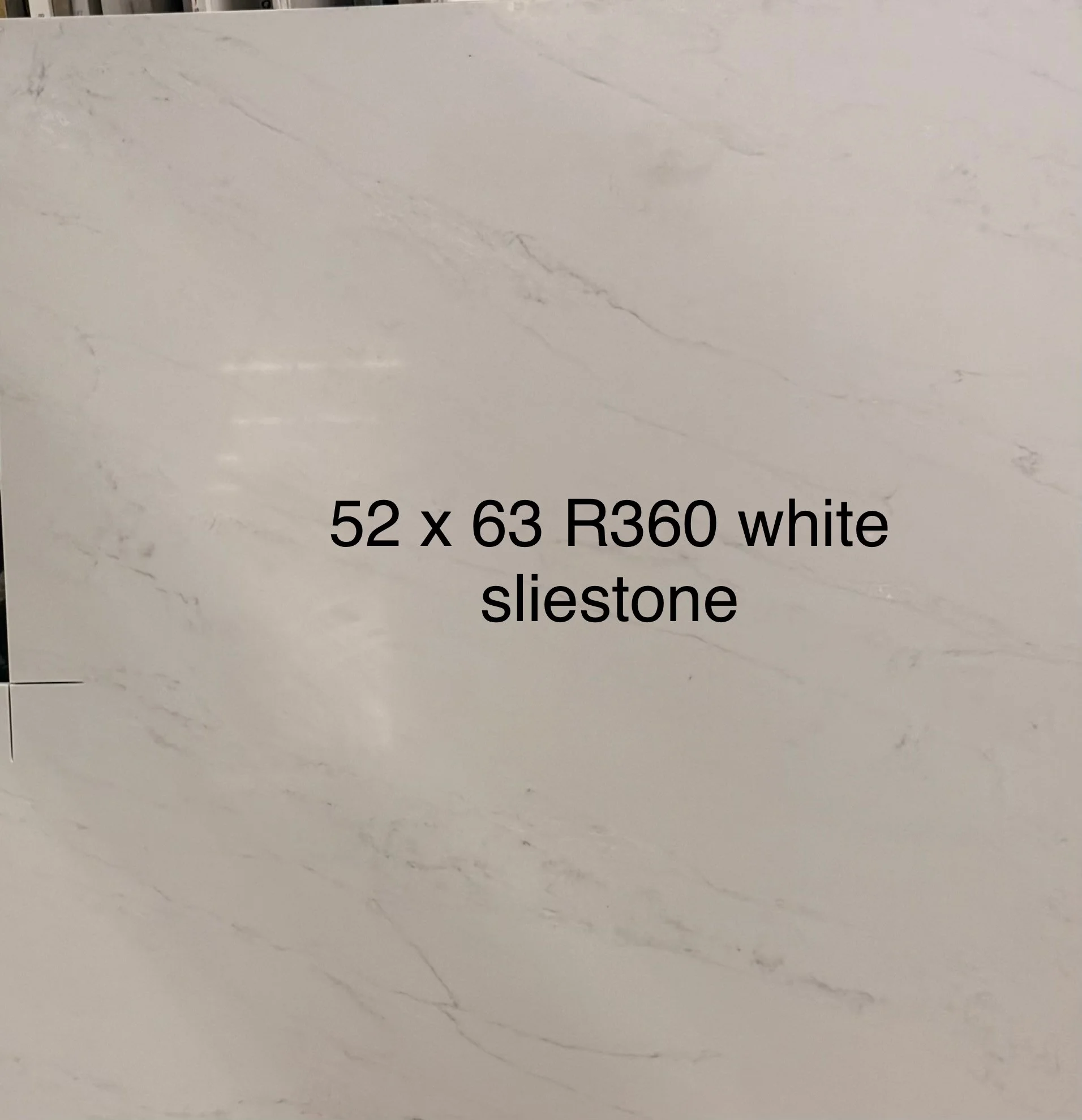 Calacatta Quartz, 63" x 52"