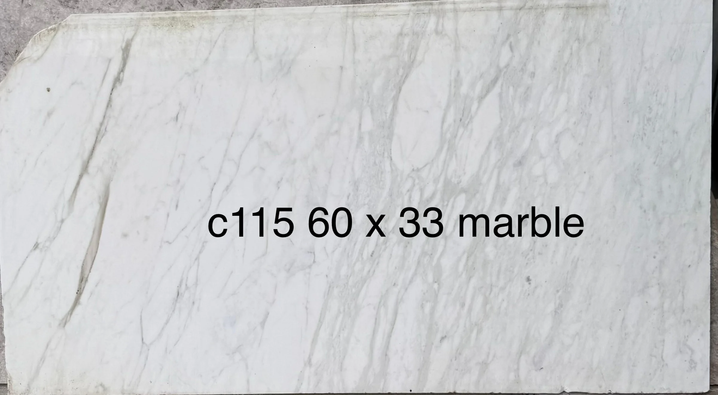 Calacatta Marble, 33" x 60"