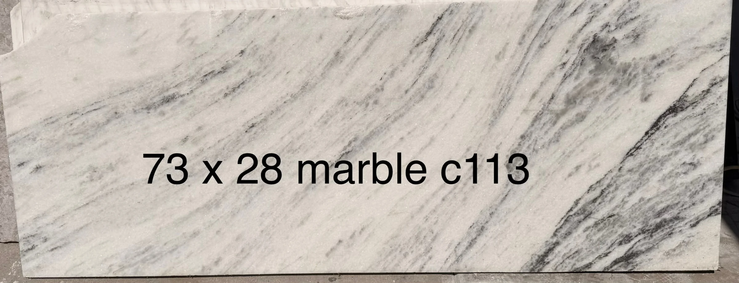 White Marble, 28" x 73"
