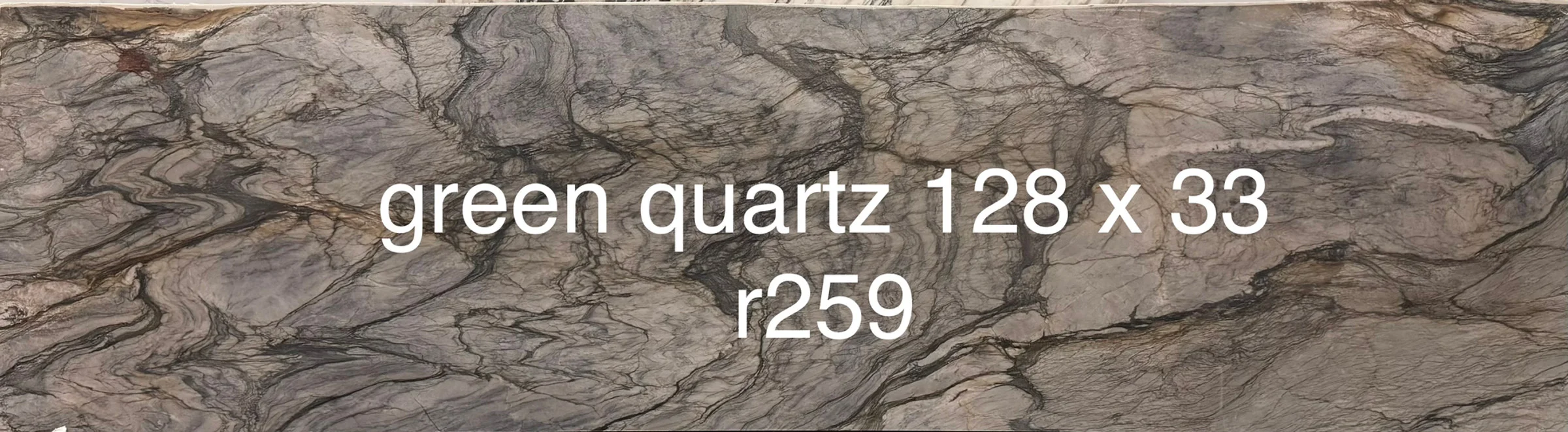 Green Quartzite, 33" x 128"