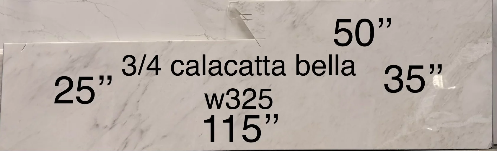 Calacatta Vella, 35" x 115"