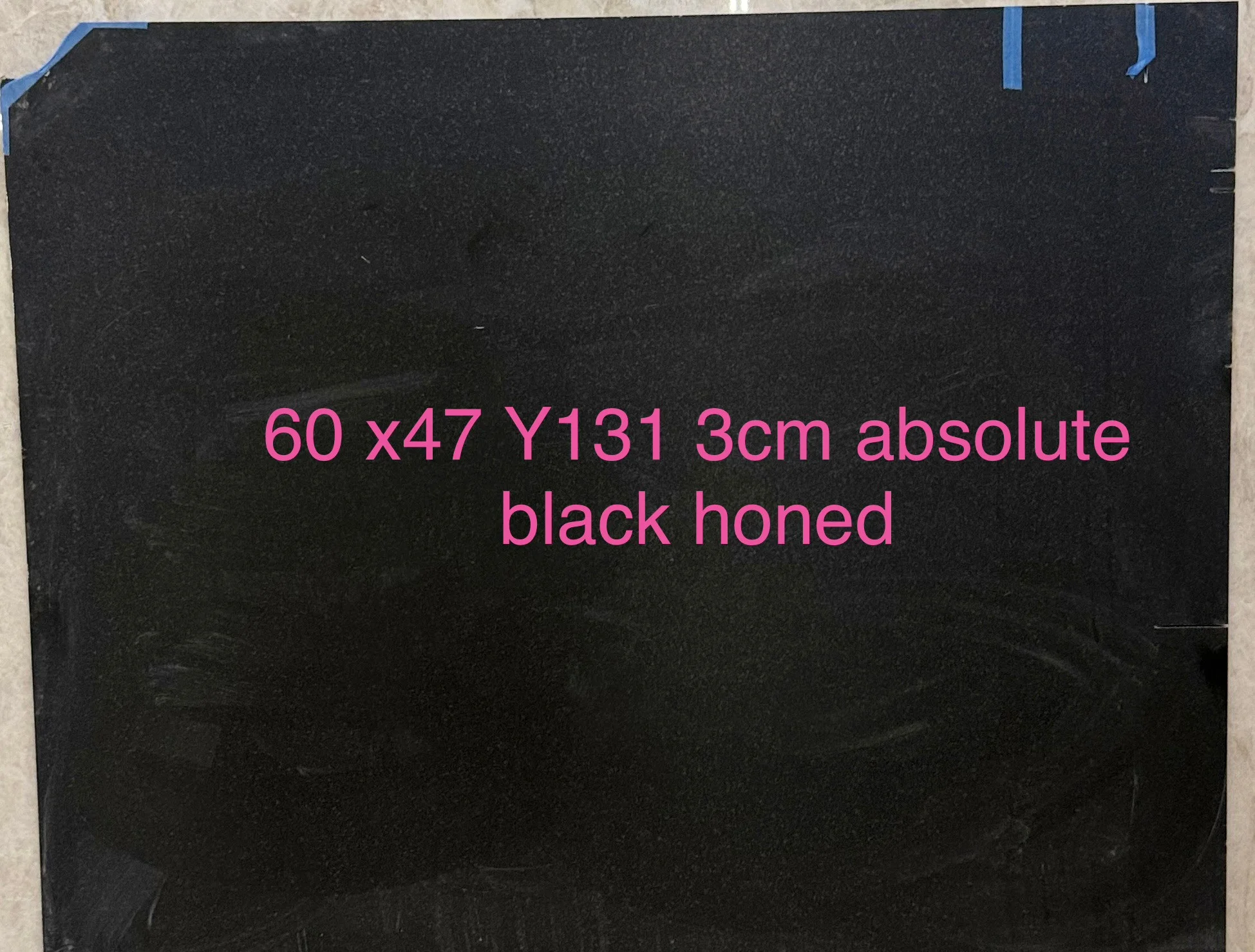 Honed Absolute Black, 47" x 60"