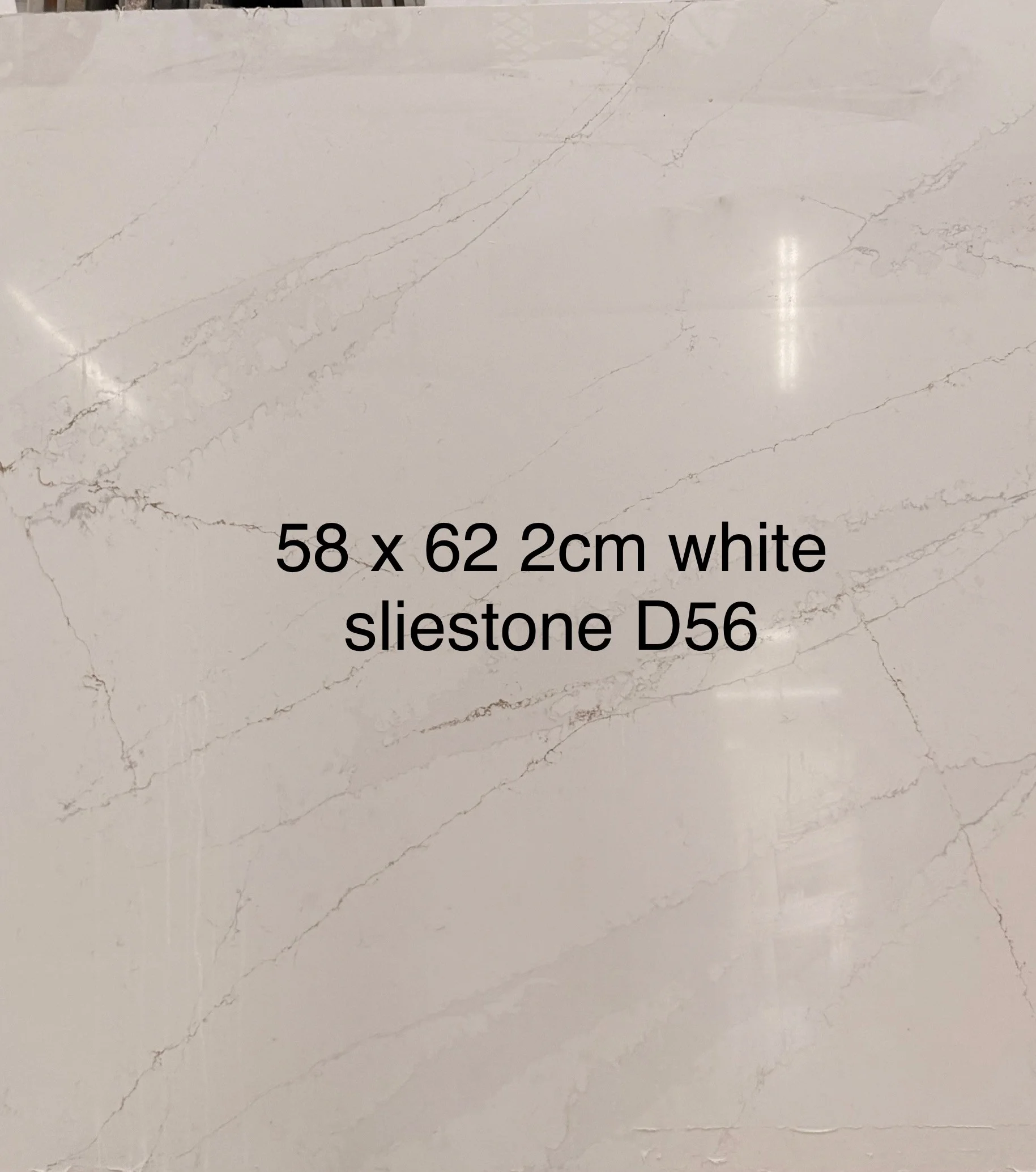 Calacatta Quartz, 62" x 58"