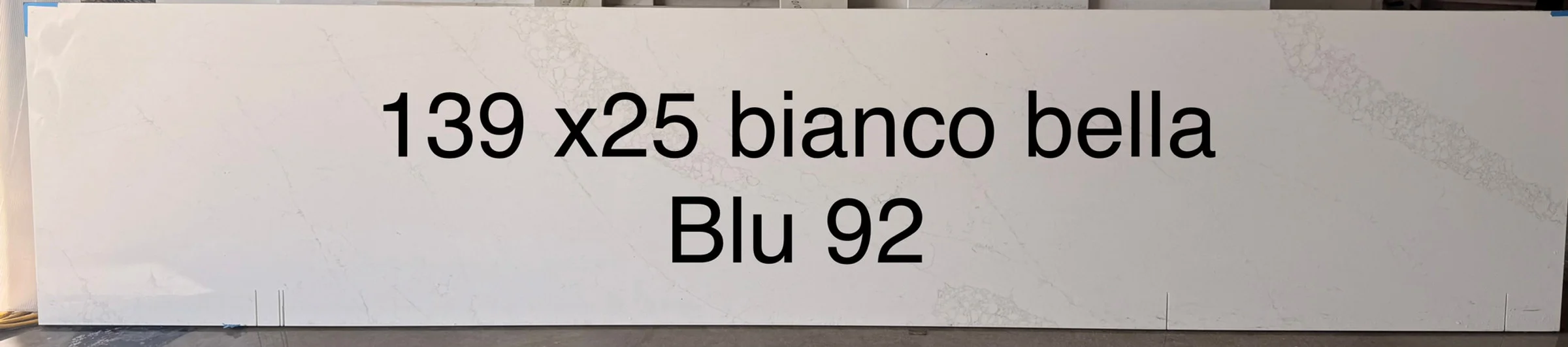 Bianco Bella Quartz, 25" x 139"