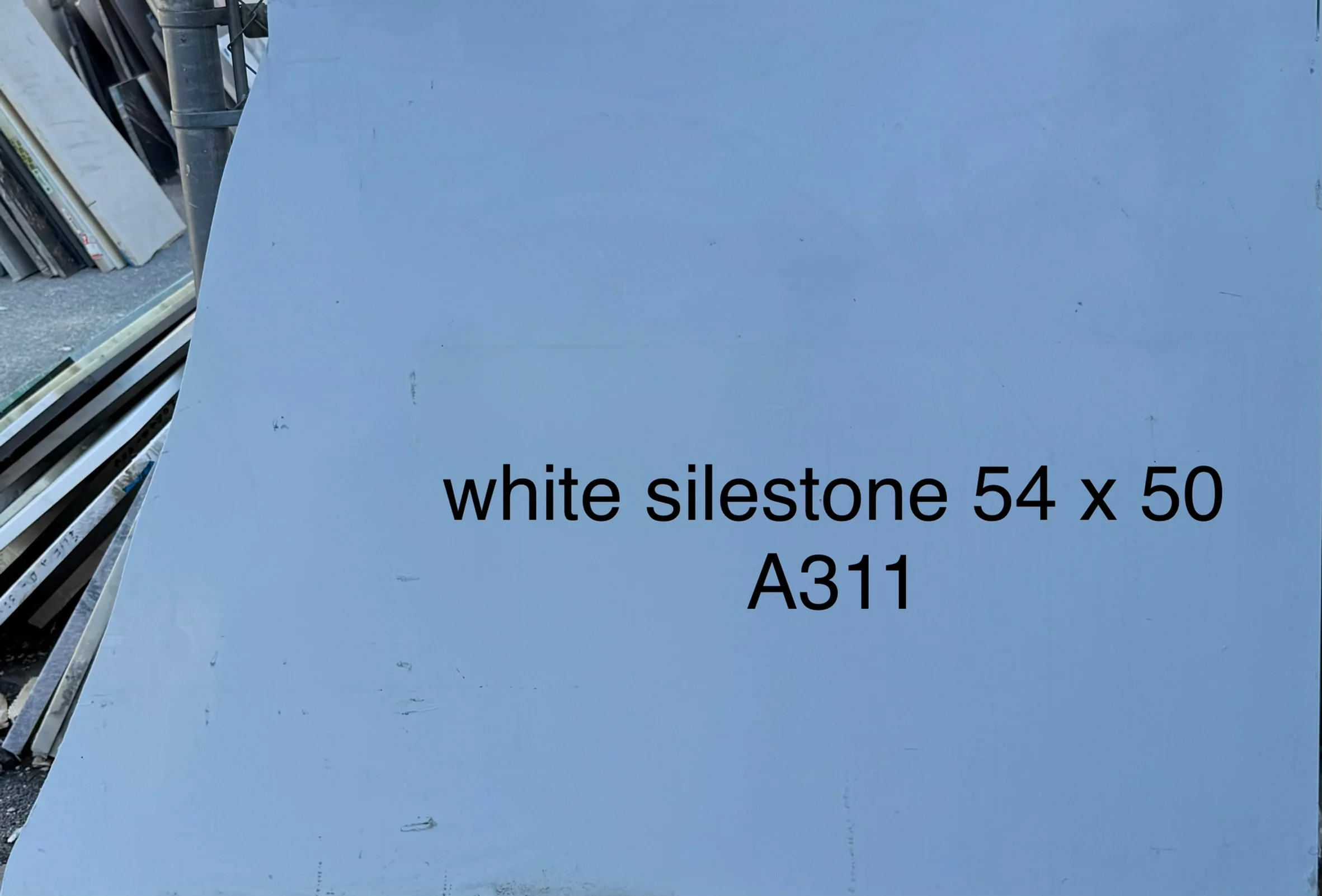 White Quartz, 50" x 54"
