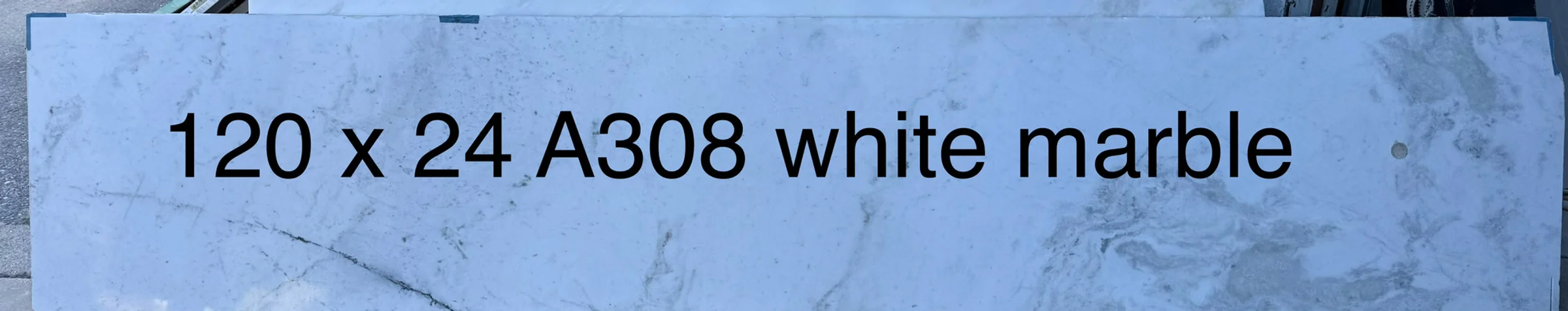 White Marble, 24" x 120"