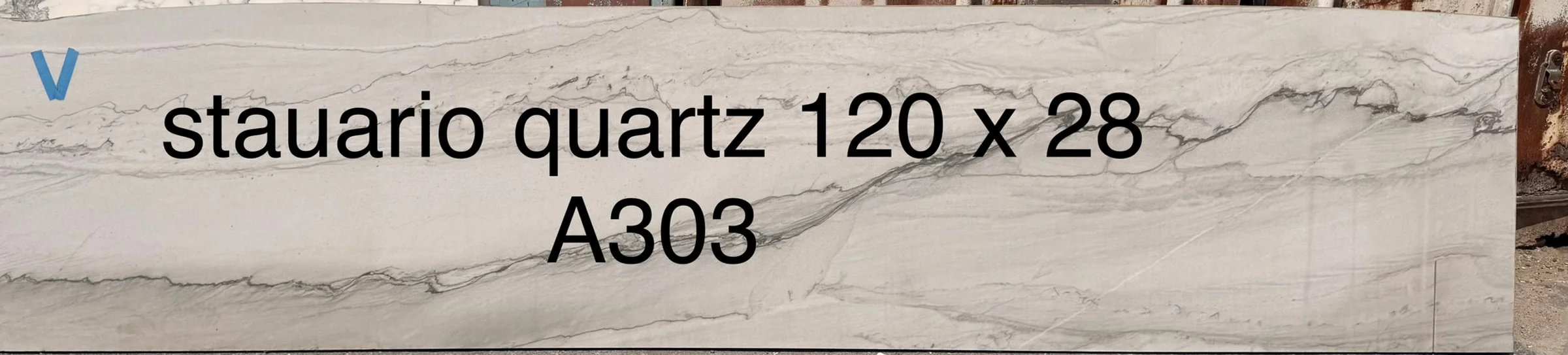 Statuario Quartzite, 28" x 120"