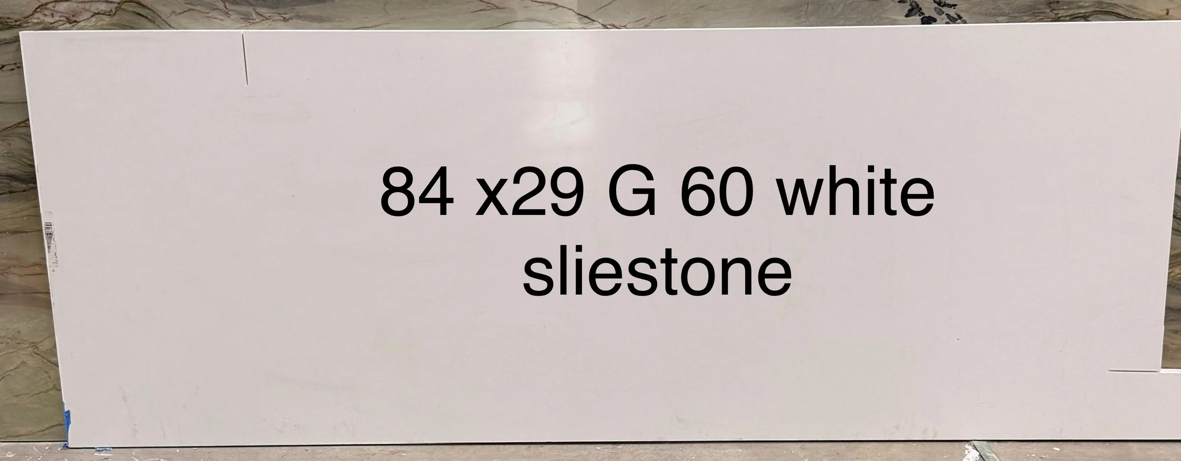 White Quartz, 29" x 84"